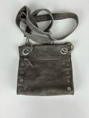 HAMMITT TONY SMALL CROSSBODY BAG PEWTER LEATHER/BRUSHED SILVER